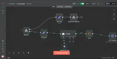 الأتمة بالذكاء الاصطناعي - AI Agent using N8N