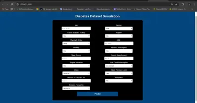 نظام ذكي للتنبؤ بمرض السكري باستخدام تقنيات تعلم الآلة