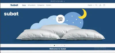 تطوير متجر Subat الإلكتروني على Shopify