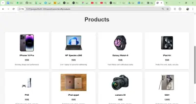 E-Commerce Electronics – Web Application
