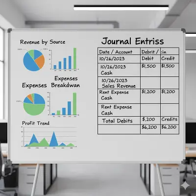 إدخال بيانات قيود يوميه محاسبيه على برنامج Excel