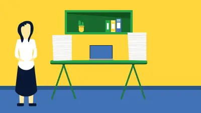 موشن جرافيك ( البنت والمذاكرة )