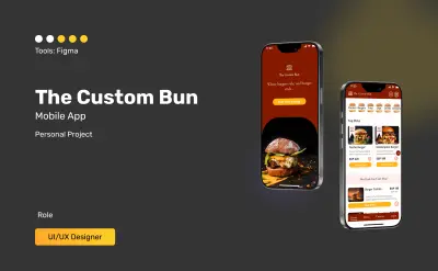 تصميم تطبيق موبايل لمطعم برجر - UI كامل من Authentication حتى Order Tracking
