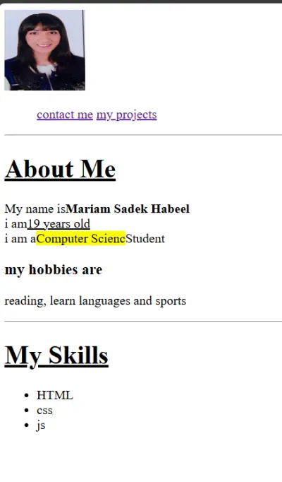 هنا استخدمت لغة ال html, image, mark
