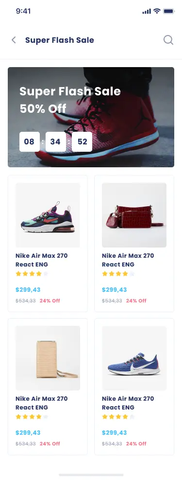 تطبيق تجارة إلكترونية متقدم بتقنية Flutter و الربط بـ Rest-Api