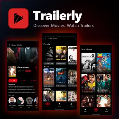 Trailerly – تطبيق مشاهدة تريلرات الأفلام