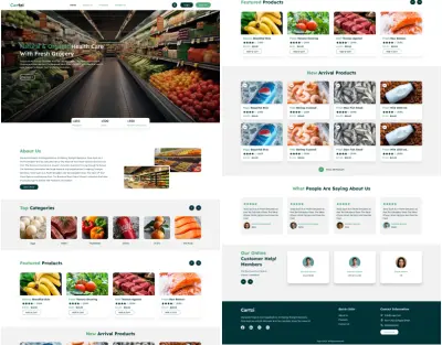 Cartzi Supermarket - Website