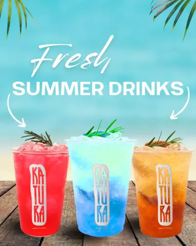 تصميم إعلان سوشيال ميديا لمشروبات صيفية (بوست احترافي)