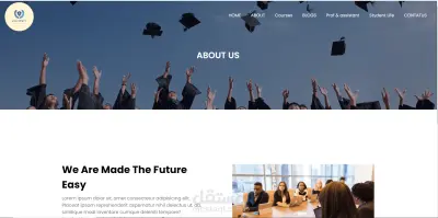 تصميم وتطوير موقع ويب باستخدام HTML وCSS وJavaScript
