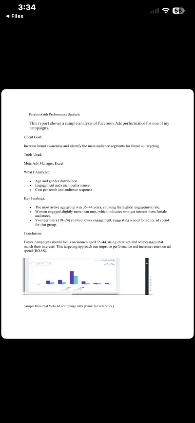 صورة العمل تحليل أداء إعلانات فيسبوك (Facebook Ads) وتحديد الجمهور المستهدف الأمثل لزيادة كفاءة الإنفاق الإعلاني