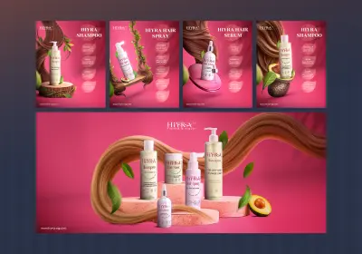 تصاميم سوشيال ميديا مستحضرات تجميل