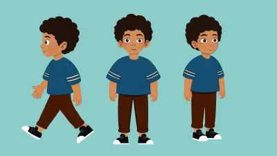 رسم وبناء شخصية كرتونية