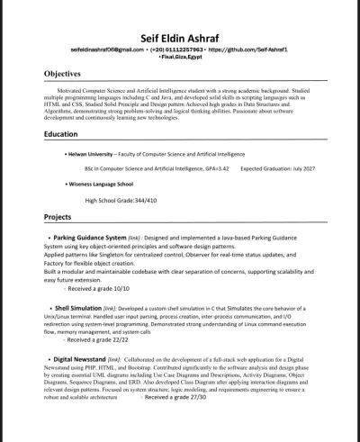 انشاء Cv مناسب للانظمه الحديثه