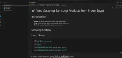 Noon Egypt Samsung Scraper