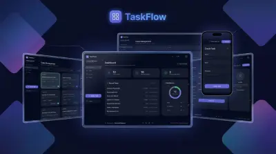 منصة TaskFlow الاحترافية لإدارة المهام والمشاريع بنظام Kanban التفاعلي