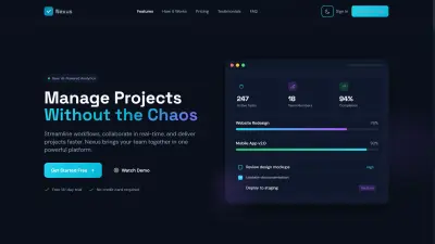 تصميم واجهة احترافية لتطبيق SaaS