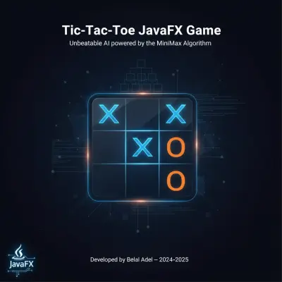 Tic-Tac-Toe JavaFX Game – لعبة إكس-أو بذكاء اصطناعي لا يُهزم باستخدام MiniMax