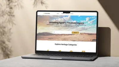 تراث مصر - تصميم واجهات وتجربة مستخدم لمنصة رقمية لاستكشاف التراث المصري