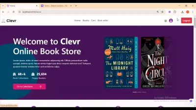 انشاء متجر الكتروني Online Book Store