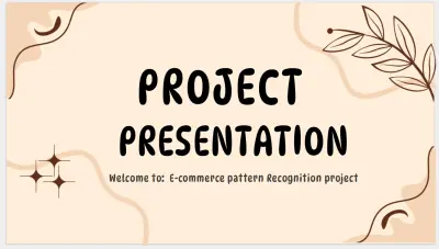 E-commerce pattern Recognition project