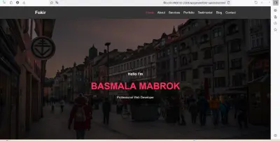 موقع بورتفوليو بسيط