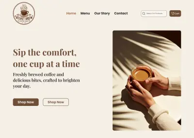 صفحة هبوط لموقع E-commerce