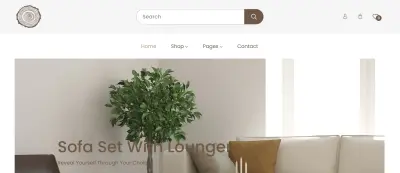 تصميم وتطوير واجهة متجر إلكتروني احترافي لبيع الأثاث والديكور المنزلي