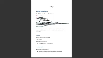 تصميم CV بشكل احترافي