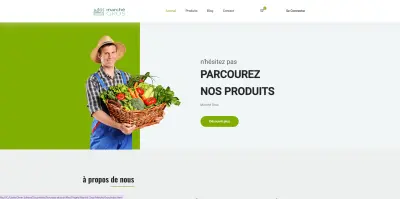 موقع تجارة إلكترونية لمنتجات غذائية