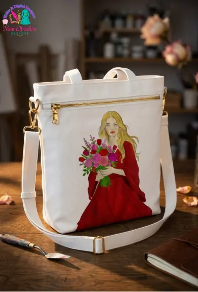 Whispers of Roses رسمة ديجتال ملونة بخط اليد للطباعة على مختلف المنتجات بجودة عالية