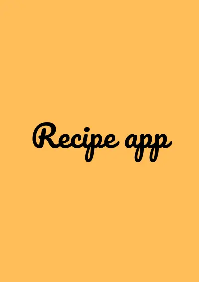 تطبيق عرض وصفات طهي (Recipe App)