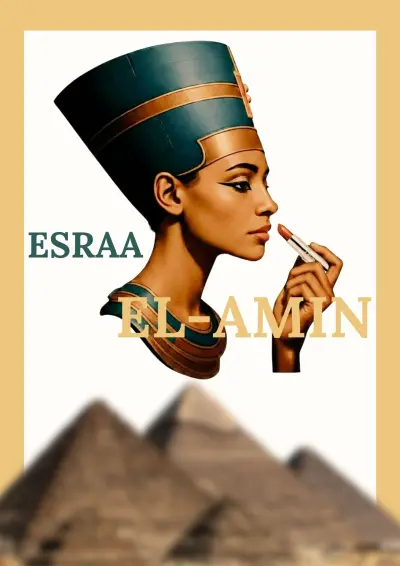 تصميم كتالوج احترافي لبراند مصري Esraa EL-Amin باستخدام Canva