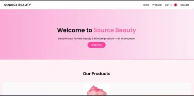 موقع Source Beauty – متجر منتجات العناية بالبشرة