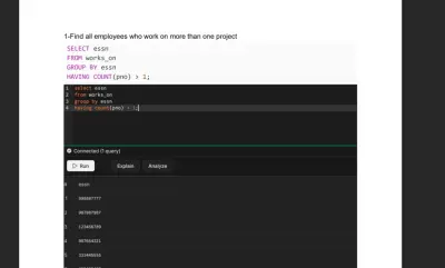 Grouping and Aggregation SQL