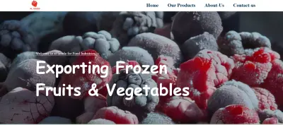 تصميم موقع لشركة تصدير