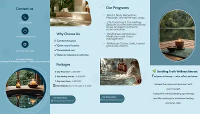 بروشور إعلاني بجودة عالية