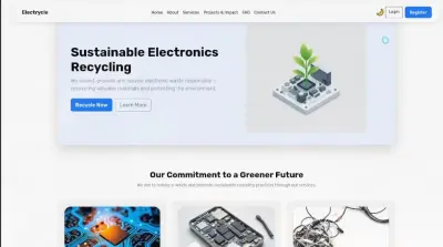 تصميم موقع front-end react