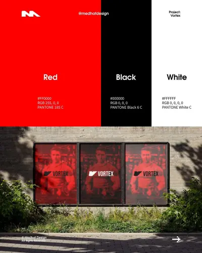 vortex-logo design for sportswear and shoes