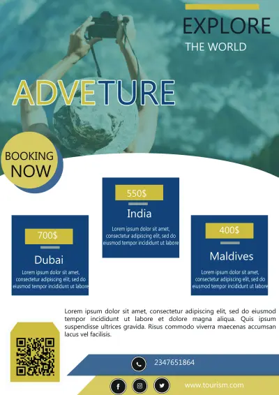 تصميم flyer بشمل احترافي