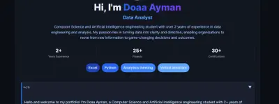 الموقع الشخصي (Portfolio Website)