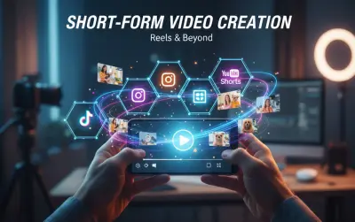 فيديوهات قصيرة وتعديلها Reels, Shorts