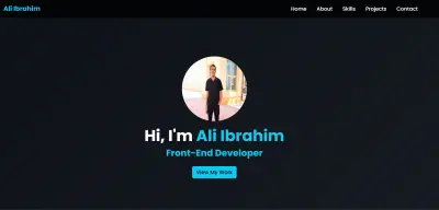 تصميم وتطوير موقع شخصي (Portfolio Website)