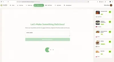 تطبيق ذكي لإدارة وتقليل هدر الطعام باستخدام الذكاء الاصطناعي