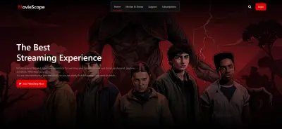 تطبيق ويب لعرض واستكشاف الأفلام باستخدام React و TMDB API بتصميم حديث ومتجاوب