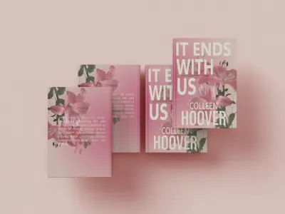 تصميم لكتاب _ IT ENDS WITH US