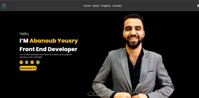 صورة العمل تصميم صفحة تعريف شخصية إلكترونية Portfolio
