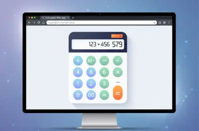 إنشاء آلة حاسبة بسيطة تعمل على المتصفح باستخدام HTML وCSS وJavaScript