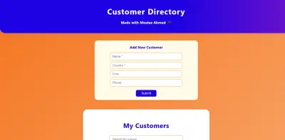 Customer Directory