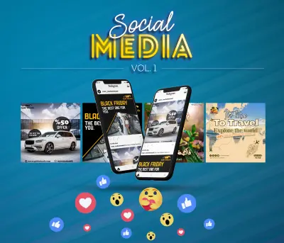 تصميم سوشيال ميديا احترافى Social media design