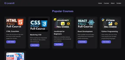E-LearnX Website